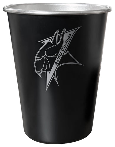 Elizabeth City State University 8 oz Engraved Tin Cup Black Matte Coating Officially Licensed 