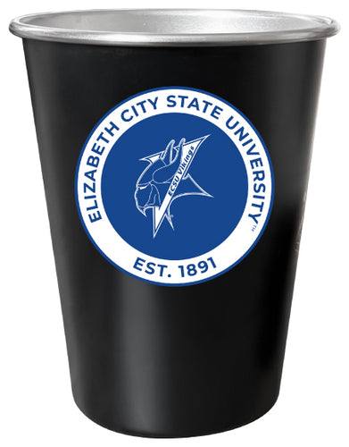 Elizabeth City State University 8 oz Tin Cup Black Matte Coating Officially Licensed Single