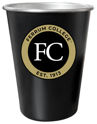 Ferrum College 8 oz Tin Cup Black Matte Coating Officially Licensed Single