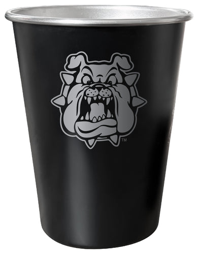 Fresno State Bulldogs 8 oz Engraved Tin Cup Black Matte Coating Officially Licensed 