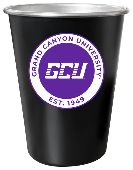 Grand Canyon University Lopes 8 oz Tin Cup Black Matte Coating Officially Licensed 4-Pack with Gift Bag