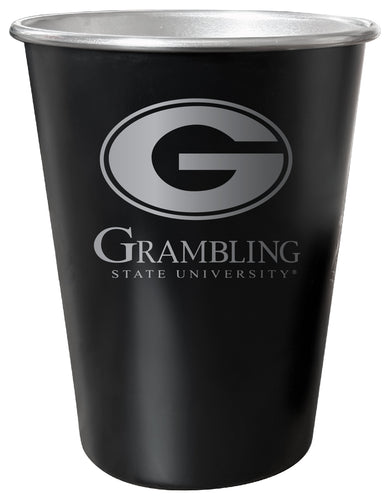 Grambling State Tigers 8 oz Engraved Tin Cup Black Matte Coating Officially Licensed 