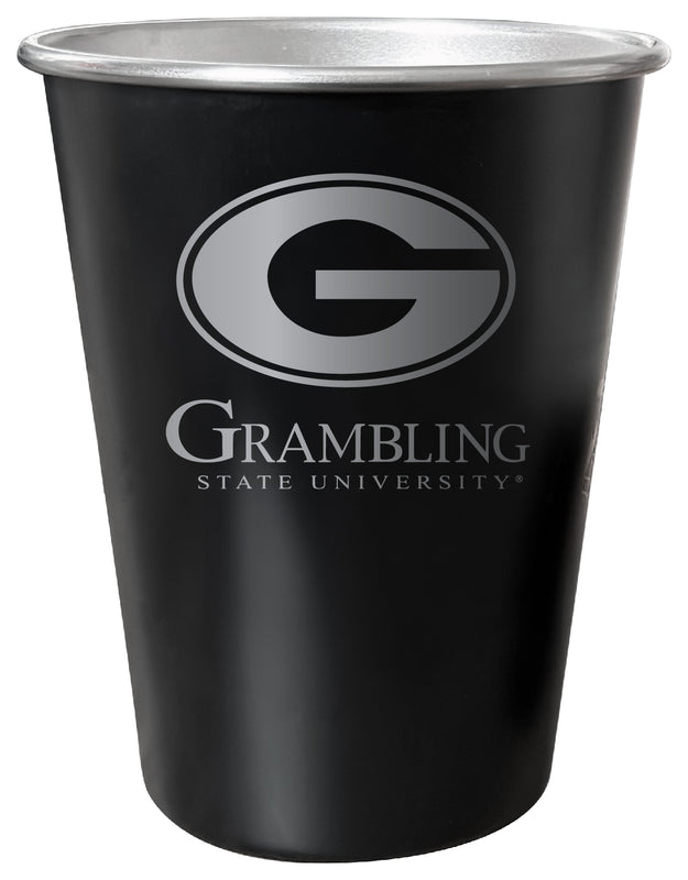 Grambling State Tigers 8 oz Engraved Tin Cup Black Matte Coating Officially Licensed 