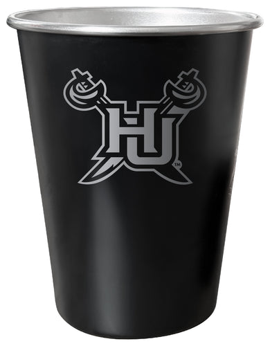 Hampton University 8 oz Engraved Tin Cup Black Matte Coating Officially Licensed 
