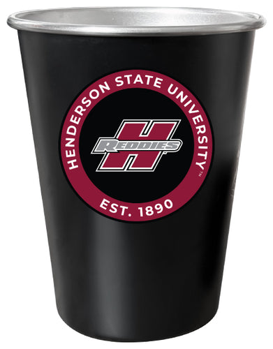 Henderson State Reddies 8 oz Tin Cup Black Matte Coating Officially Licensed Single