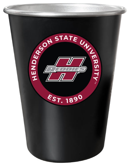 Henderson State Reddies 8 oz Tin Cup Black Matte Coating Officially Licensed Single
