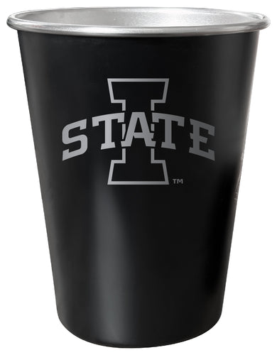 Iowa State Cyclones 8 oz Engraved Tin Cup Black Matte Coating Officially Licensed 