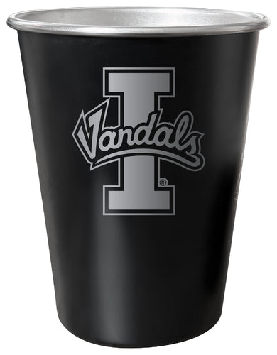 Idaho Vandals 8 oz Engraved Tin Cup Black Matte Coating Officially Licensed 
