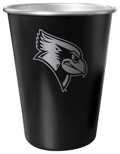 Illinois State Redbirds 8 oz Engraved Tin Cup Black Matte Coating Officially Licensed 