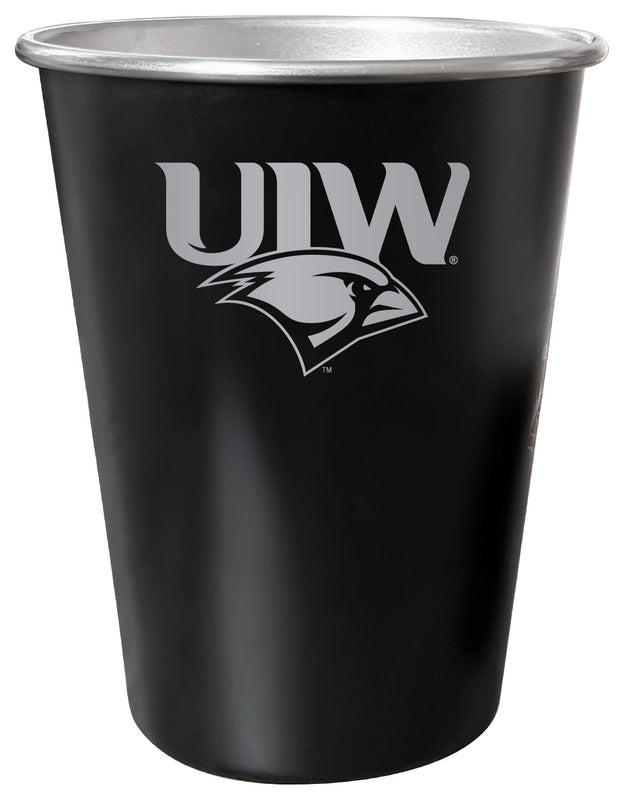 Incarnate Word Cardinals 8 oz Engraved Tin Cup Black Matte Coating Officially Licensed