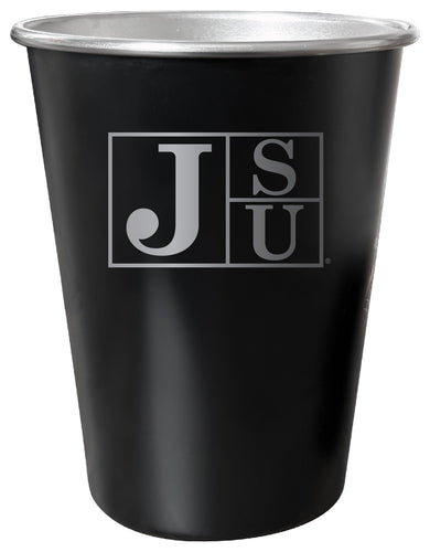 Jackson State University 8 oz Engraved Tin Cup Black Matte Coating Officially Licensed 