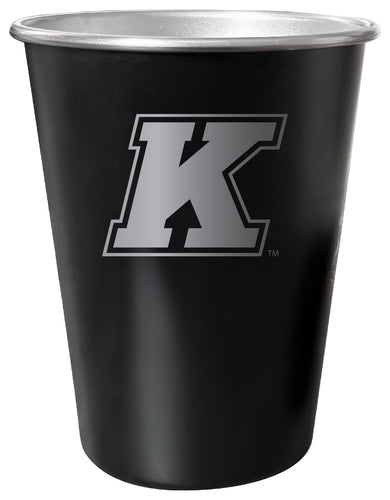 Kent State University 8 oz Engraved Tin Cup Black Matte Coating Officially Licensed 