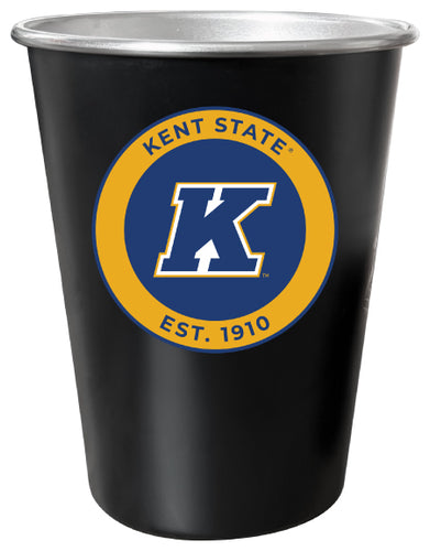 Kent State University 8 oz Tin Cup Black Matte Coating Officially Licensed Single