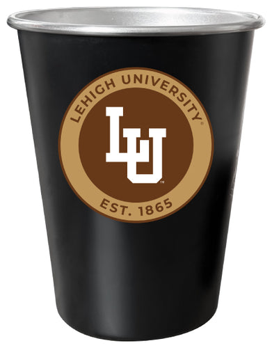 Lehigh University Mountain Hawks 8 oz Tin Cup Black Matte Coating Officially Licensed Single