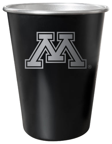 Minnesota Gophers 8 oz Engraved Tin Cup Black Matte Coating Officially Licensed 