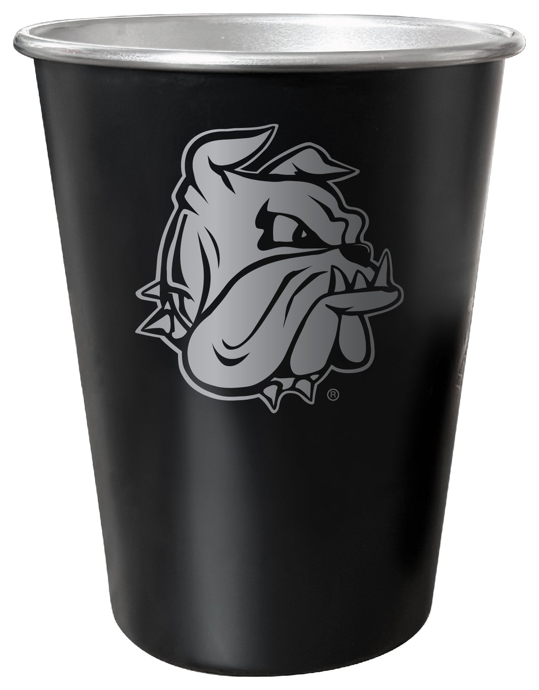 Minnesota Duluth Bulldogs 8 oz Engraved Tin Cup Black Matte Coating Officially Licensed 