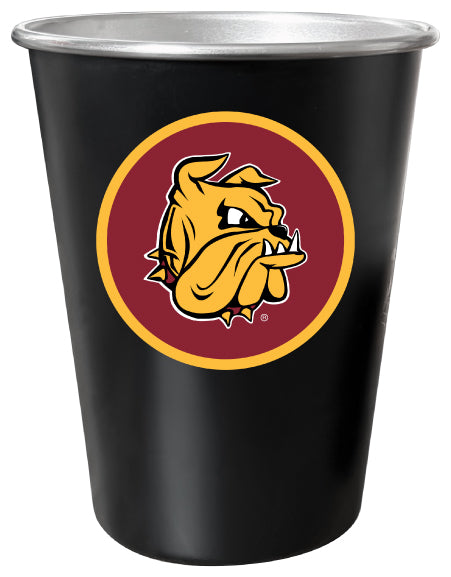 Minnesota Duluth Bulldogs 8 oz Tin Cup Black Matte Coating Officially Licensed 4-Pack with Gift Bag