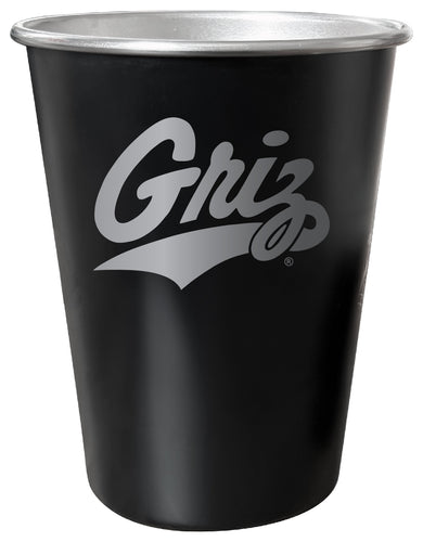 Montana University 8 oz Engraved Tin Cup Black Matte Coating Officially Licensed 