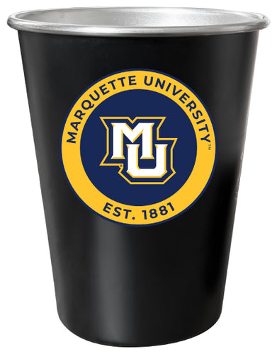 Marquette Golden Eagles 8 oz Tin Cup Black Matte Coating Officially Licensed Single