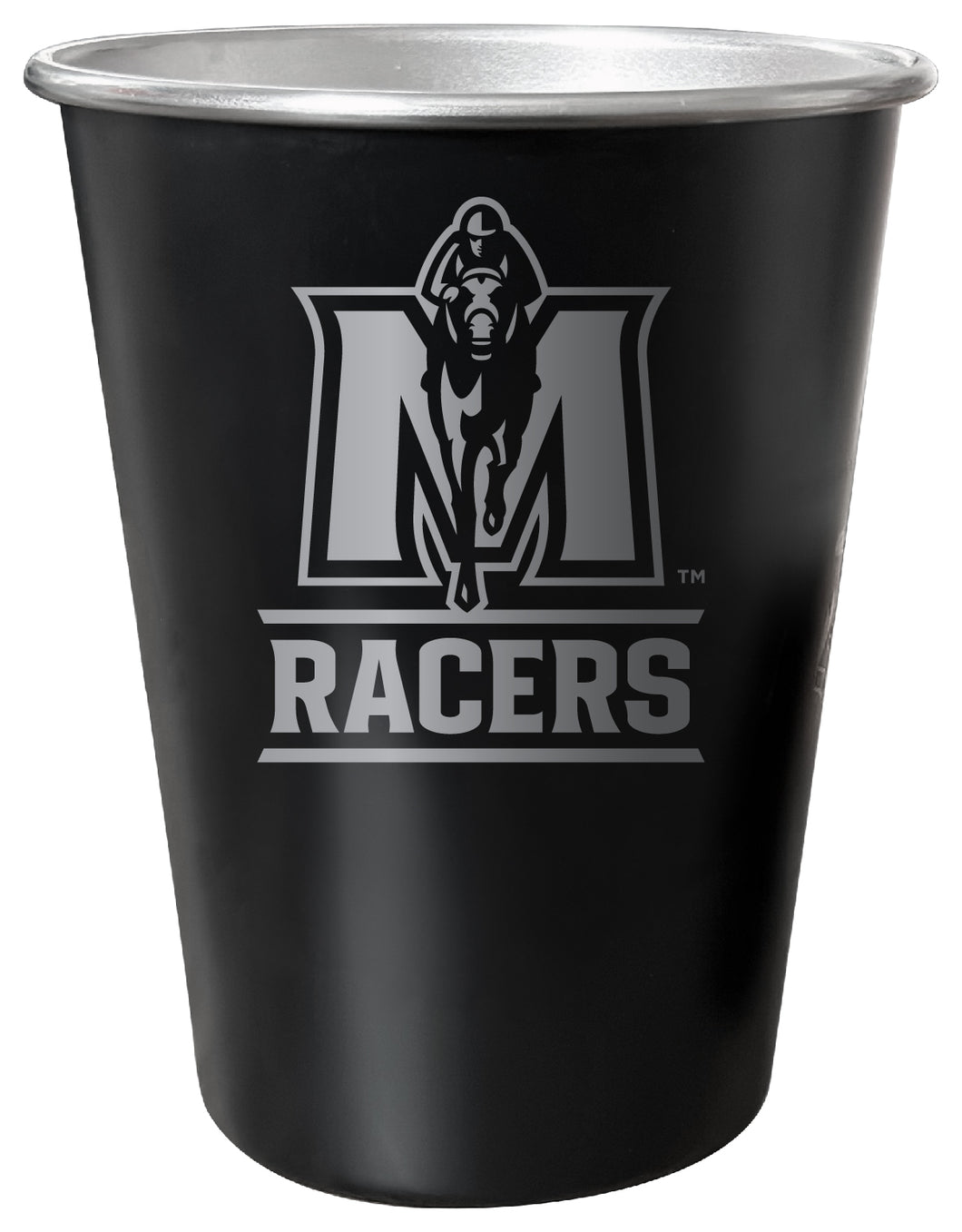 Murray State University 8 oz Engraved Tin Cup Black Matte Coating Officially Licensed 