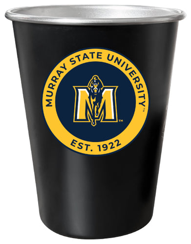 Murray State University 8 oz Tin Cup Black Matte Coating Officially Licensed 4-Pack with Gift Bag
