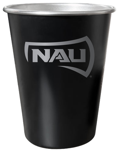 Northern Arizona University 8 oz Engraved Tin Cup Black Matte Coating Officially Licensed 