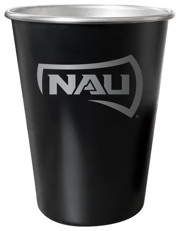 Northern Arizona University 8 oz Engraved Tin Cup Black Matte Coating Officially Licensed 