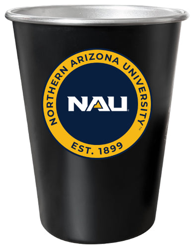 Northern Arizona University 8 oz Tin Cup Black Matte Coating Officially Licensed 4-Pack with Gift Bag