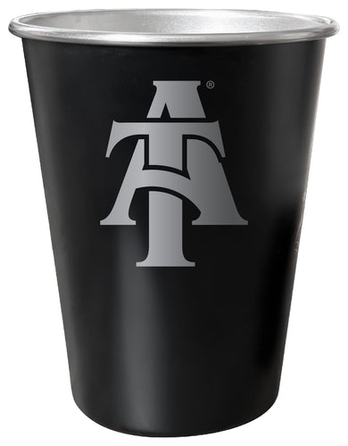 North Carolina A&T State Aggies 8 oz Engraved Tin Cup Black Matte Coating Officially Licensed 