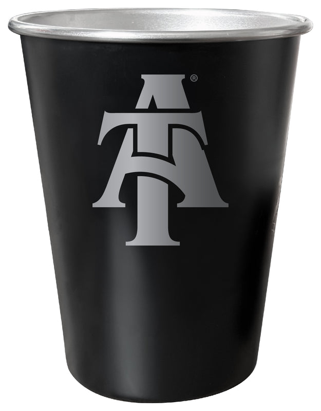 North Carolina A&T State Aggies 8 oz Engraved Tin Cup Black Matte Coating Officially Licensed 