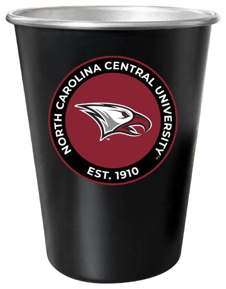 North Carolina Central Eagles 8 oz Tin Cup Black Matte Coating Officially Licensed Single