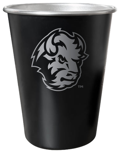 North Dakota State Bison 8 oz Engraved Tin Cup Black Matte Coating Officially Licensed 