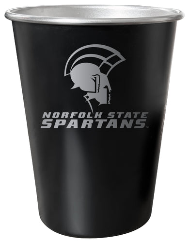 Norfolk State University 8 oz Engraved Tin Cup Black Matte Coating Officially Licensed 
