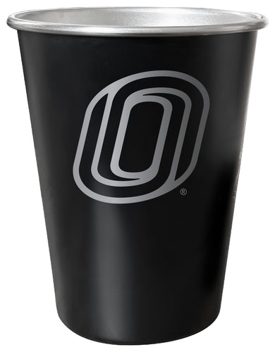 Nebraska at Omaha 8 oz Engraved Tin Cup Black Matte Coating Officially Licensed 