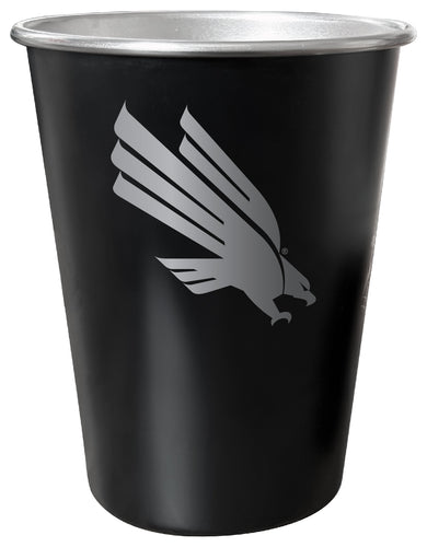 North Texas 8 oz Engraved Tin Cup Black Matte Coating Officially Licensed 