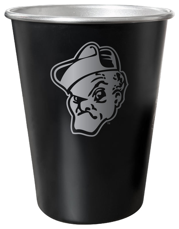 Ohio Wesleyan University 8 oz Engraved Tin Cup Black Matte Coating Officially Licensed 