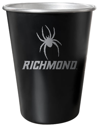 Richmond Spiders 8 oz Engraved Tin Cup Black Matte Coating Officially Licensed 