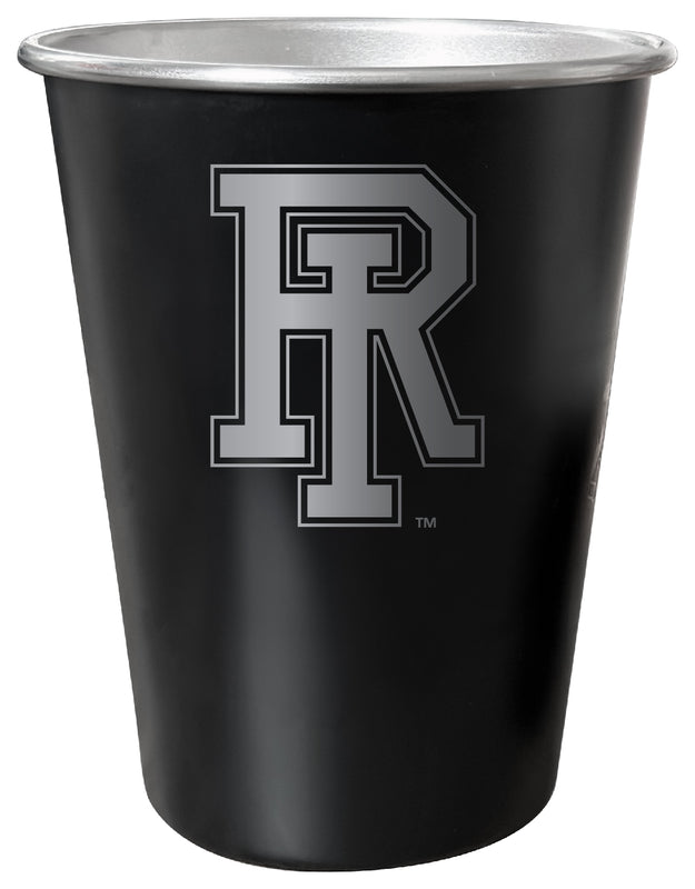 Rhode Island University 8 oz Engraved Tin Cup Black Matte Coating Officially Licensed 