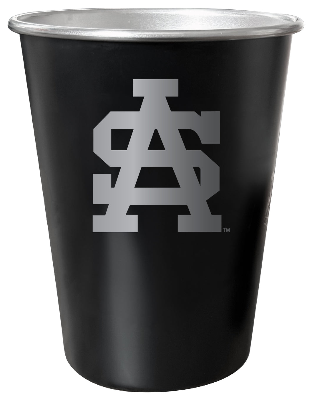 University of South Alabama 8 oz Engraved Tin Cup Black Matte Coating Officially Licensed 