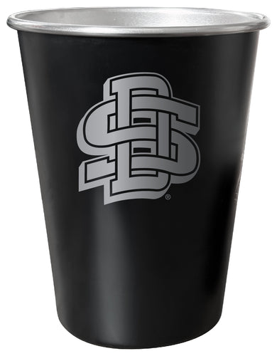 South Dakota State Jackrabbits 8 oz Engraved Tin Cup Black Matte Coating Officially Licensed 