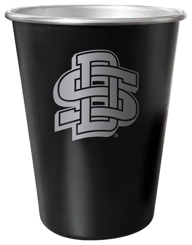 South Dakota State Jackrabbits 8 oz Engraved Tin Cup Black Matte Coating Officially Licensed 