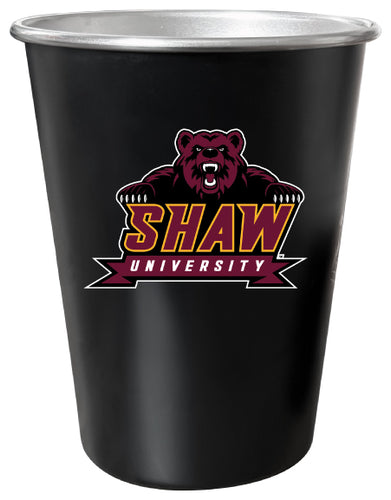 Shaw University Bears 8 oz Tin Cup Black Matte Coating Officially Licensed Single
