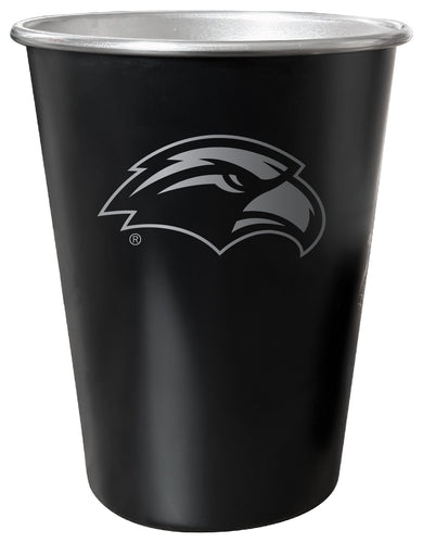 Southern Mississippi Golden Eagles 8 oz Engraved Tin Cup Black Matte Coating Officially Licensed 