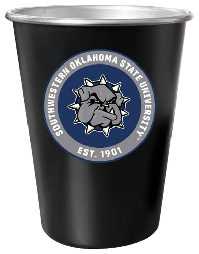 Southwestern Oklahoma State University 8 oz Tin Cup Black Matte Coating Officially Licensed Single