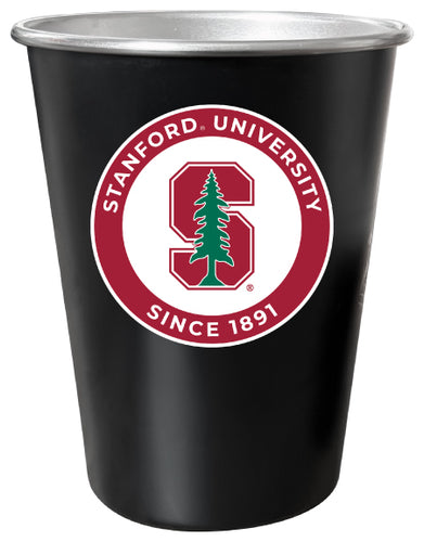 Stanford University 8 oz Tin Cup Black Matte Coating Officially Licensed Single