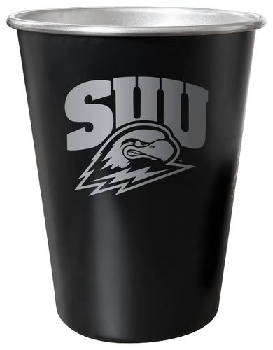 Southern Utah University 8 oz Engraved Tin Cup Black Matte Coating Officially Licensed 