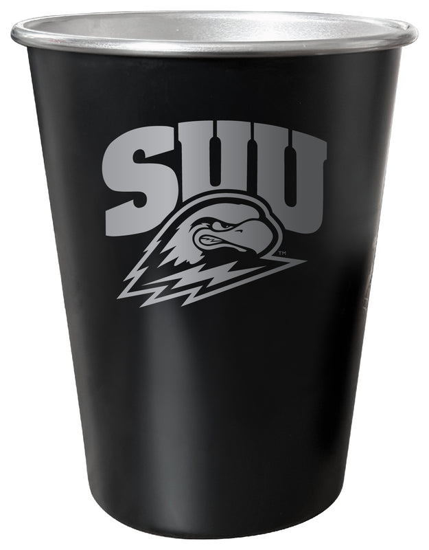 Southern Utah University 8 oz Engraved Tin Cup Black Matte Coating Officially Licensed 