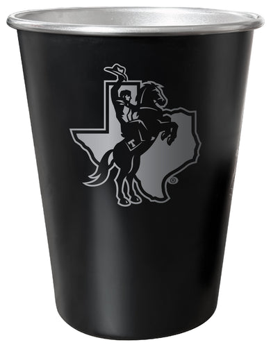 Tarleton State University 8 oz Engraved Tin Cup Black Matte Coating Officially Licensed 
