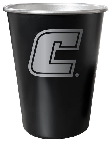 University of Tennessee at Chattanooga 8 oz Engraved Tin Cup Black Matte Coating Officially Licensed 