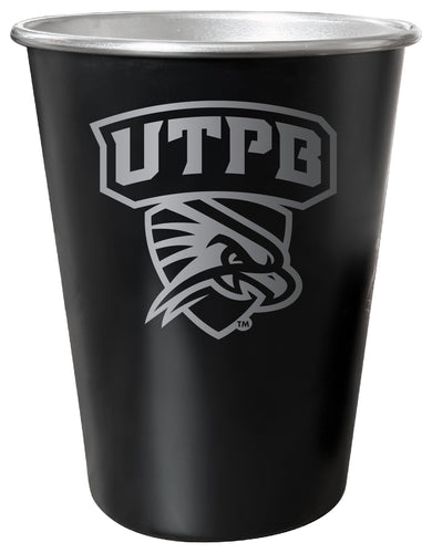 University of Texas of the Permian Basin 8 oz Engraved Tin Cup Black Matte Coating Officially Licensed 